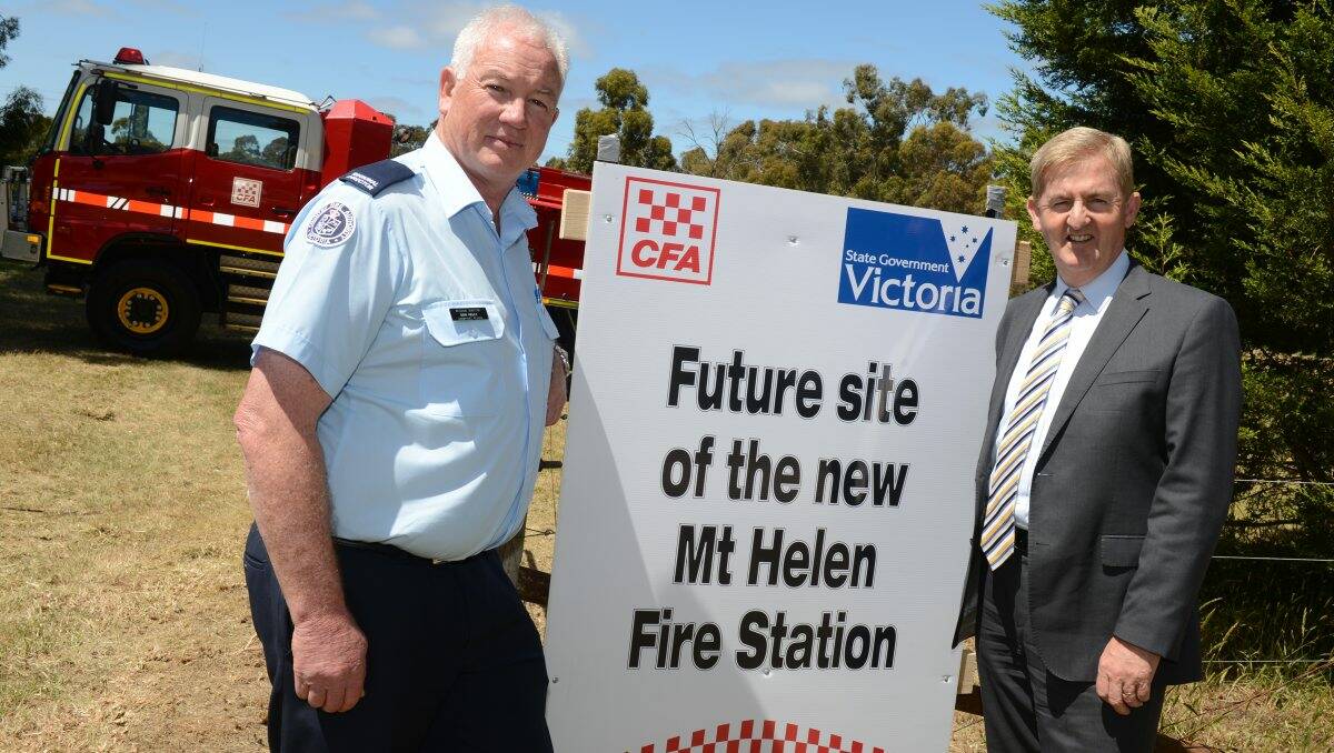 A NEW fire station in Mount Helen will be built by the end of 2014.