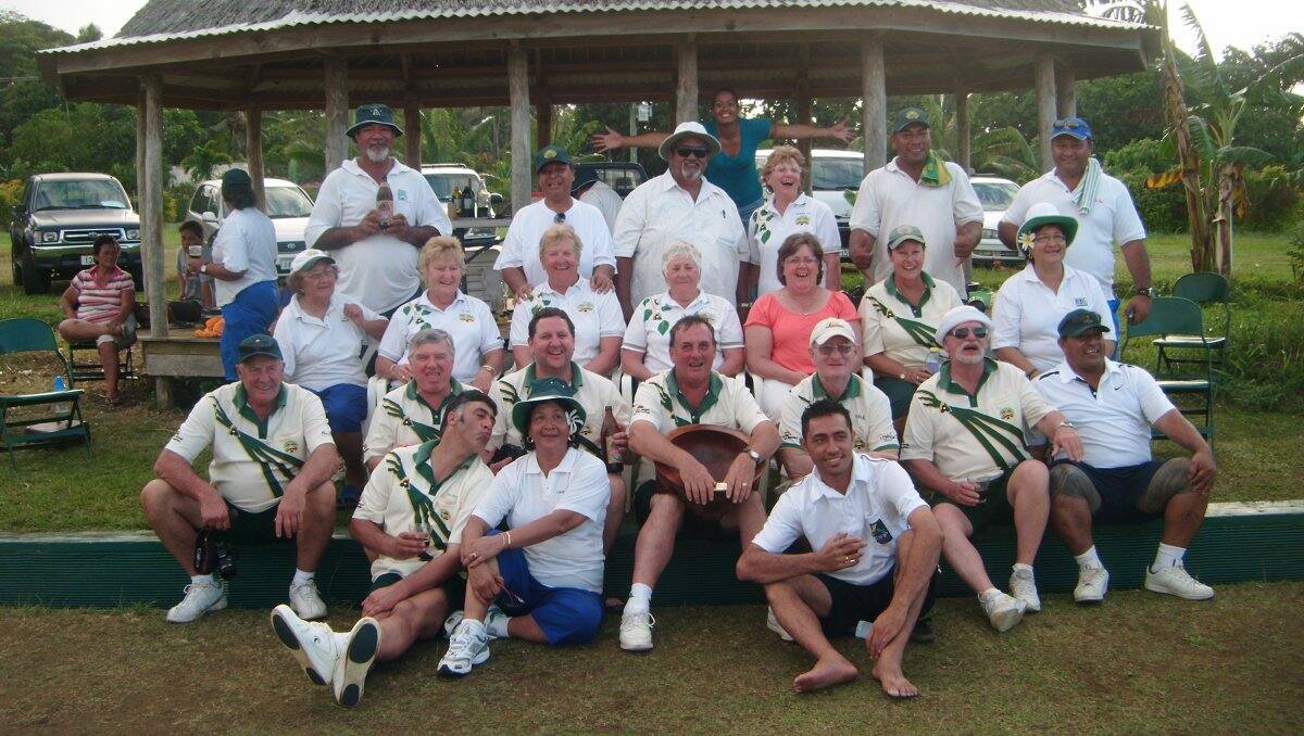 Avenue at Faleata: Oscar Mauff (back row, second from right) and his Avenue clubmates enjoy good times with their Samoan counterparts during their visit in September.