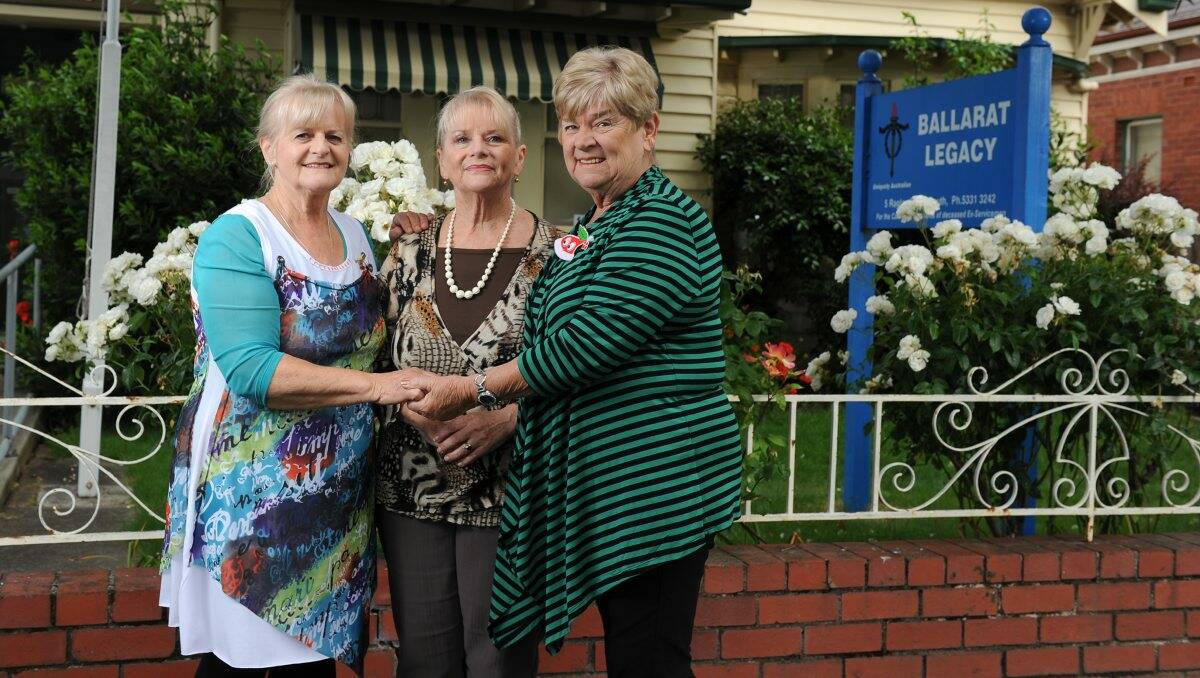 SISTERS: Lorraine Odgers, Julianne Forbes and Helen Terry joined the reunion of legatees this week.  PICTURE: JUSTIN WHITELOCK