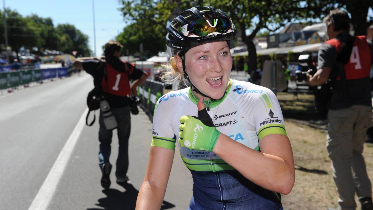 After winning the Cycling Australia Road National Championships women’s elite road race, Gracie Elvin dedicated the title to her teammates.
