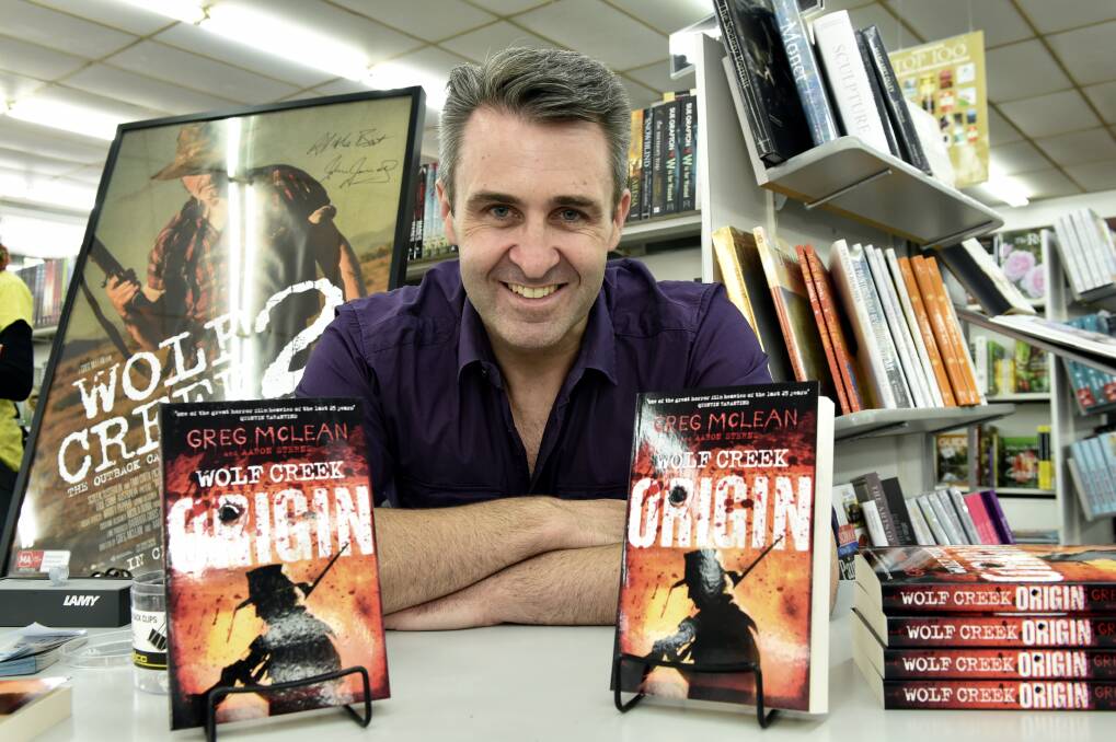 Wolf Creek author Aaron Sterns visited Collins Bookstore at the weekend.