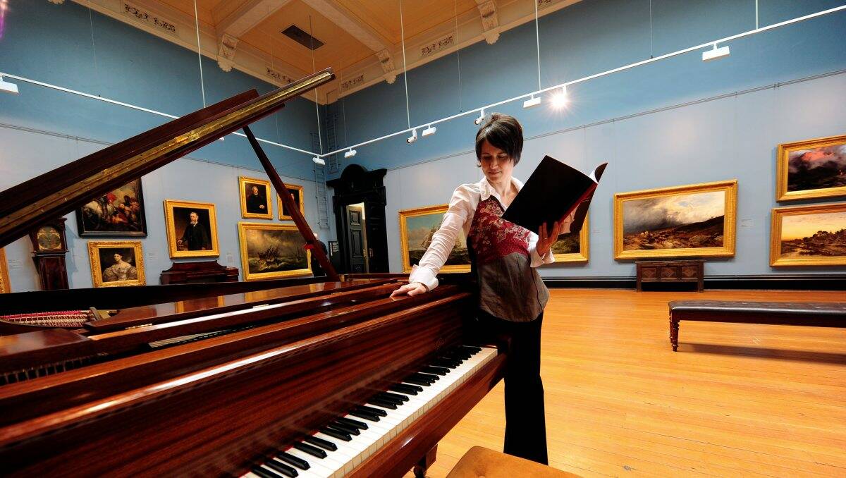 RECITALl: Ballarat concert pianist and poet, Bronwyn Blaiklock is busy preparing for the Pure Poetry Recital to be held at the the Art Gallery of Ballarat. PICTURE: JEREMY BANNISTER